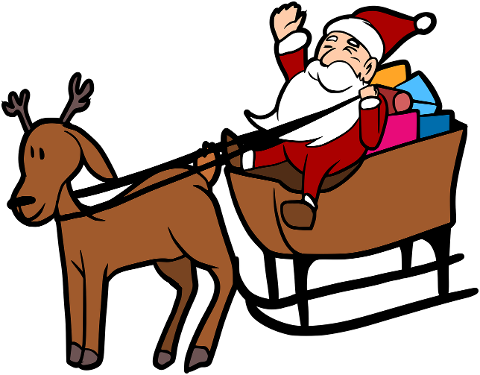santa-claus-slide-reindeer-4567243