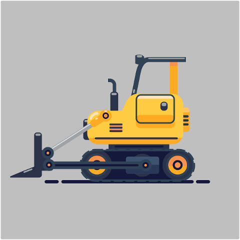 bulldozer-vehicle-heavy-orange-4383309