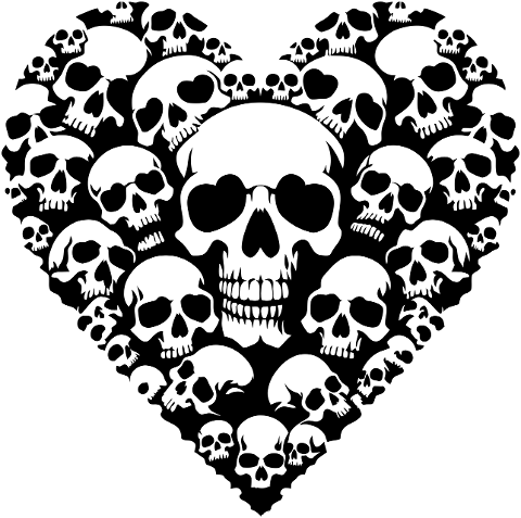 ai-generated-heart-skulls-gothic-8533667