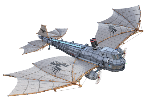 steampunk-aircraft-airship-flying-6313534