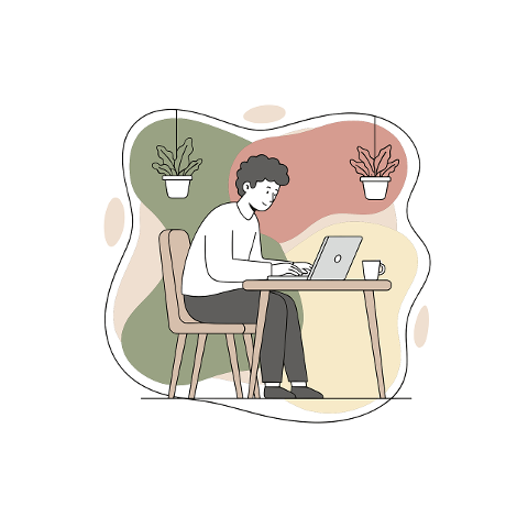 man-studying-illustration-10079897