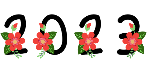 flowers-new-year-2023-font-7426732