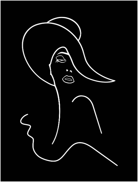 woman-hat-drawing-stylized-7995462