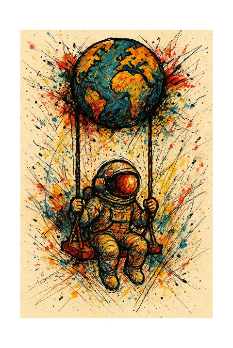 astronaut-earth-planet-swing-9938094