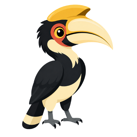 tarictic-hornbill-mascot-animal-10319202