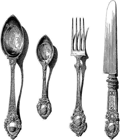 cutlery-utensils-line-art-spoon-6522574