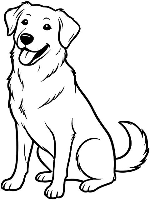 dog-outline-sitting-happy-pet-9929430