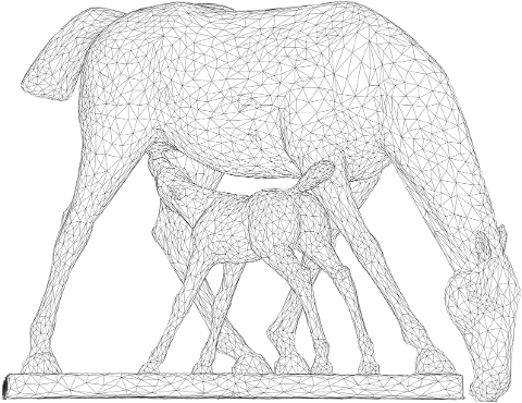 horses-foal-statue-3d-animals-6277654