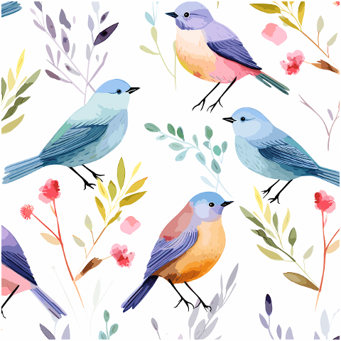 birds-pastel-leaves-pattern-pretty-8184646