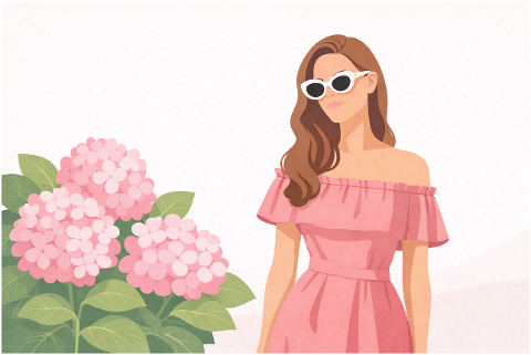 spring-fashion-woman-hydrangea-10201581