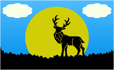 nature-illustration-deer-blue-sky-5947072