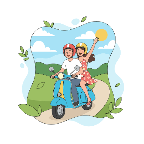 scooter-ride-couple-on-a-scooter-10095569