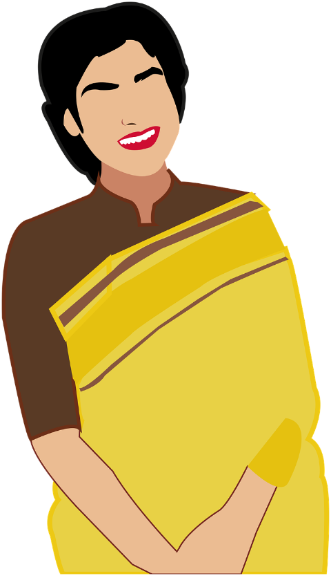 woman-saree-drawing-cartoon-7248371