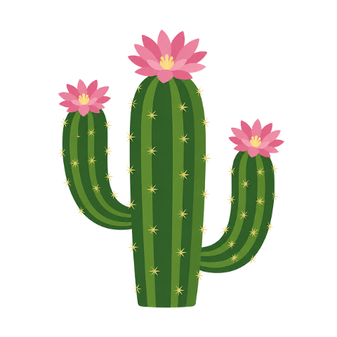 cactus-pink-flowers-green-10388648