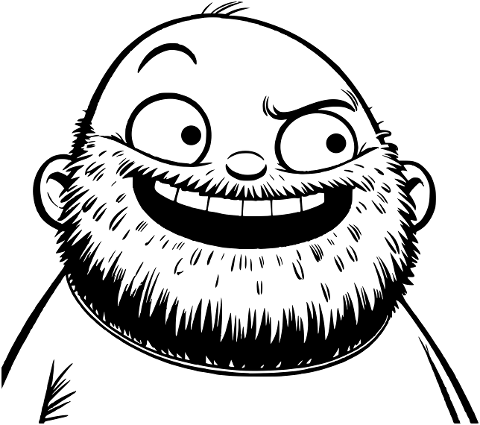 man-smile-bald-beard-coloring-page-8534812