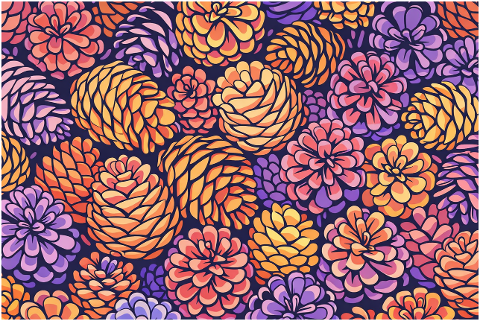 floral-pattern-pine-cones-flowers-10144109
