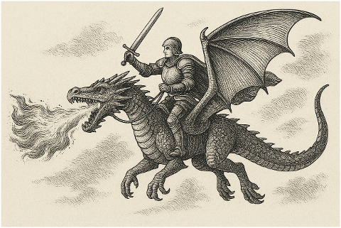 knight-dragon-fantasy-medieval-ink-9935193