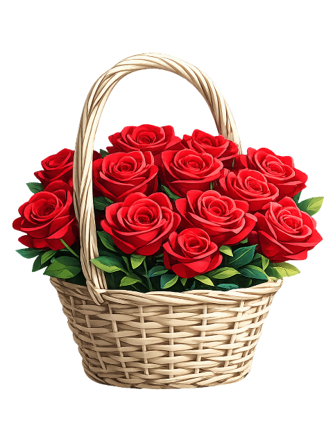 red-roses-rose-basket-wicker-basket-10073400