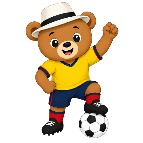 bear-mascot-football-ball-ecuador-10351380
