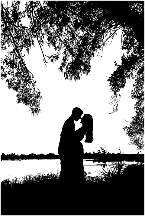 couple-love-silhouette-lake-trees-7120180