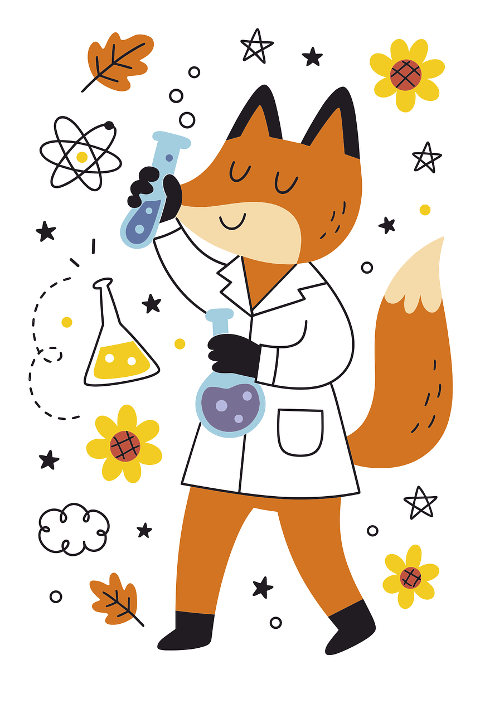 ai-generated-a-fox-scientist-9597085