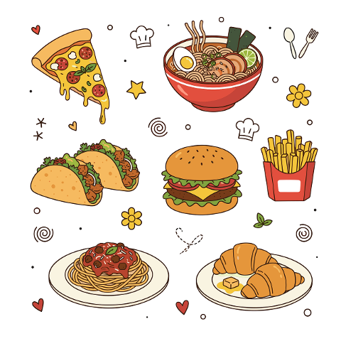 food-pizza-ramen-tacos-hamburger-9892197