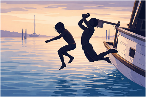 children-kids-jumping-water-sea-10180577