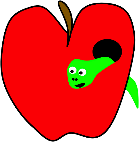 apple-red-worm-fruit-organic-hole-7193918