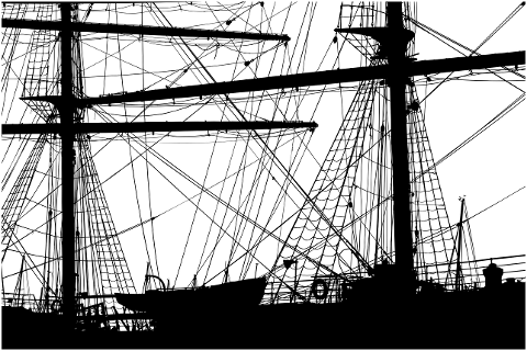 ship-ropes-silhouette-marine-7673469