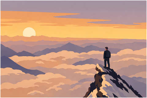 mountain-man-sunset-clouds-10188336