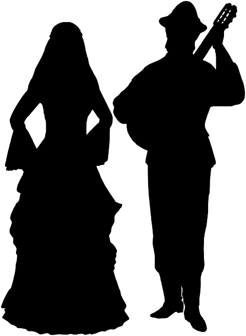 couple-folk-costume-silhouette-7162120