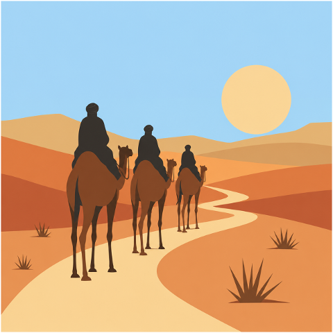 camel-caravan-desert-sunrise-10336999