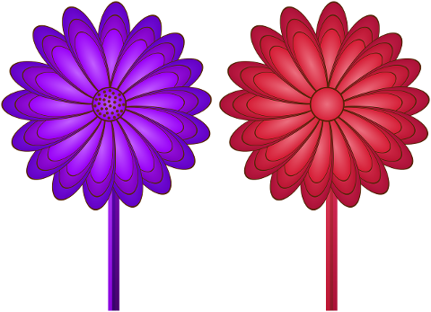 flowers-red-flower-violet-flower-7344860