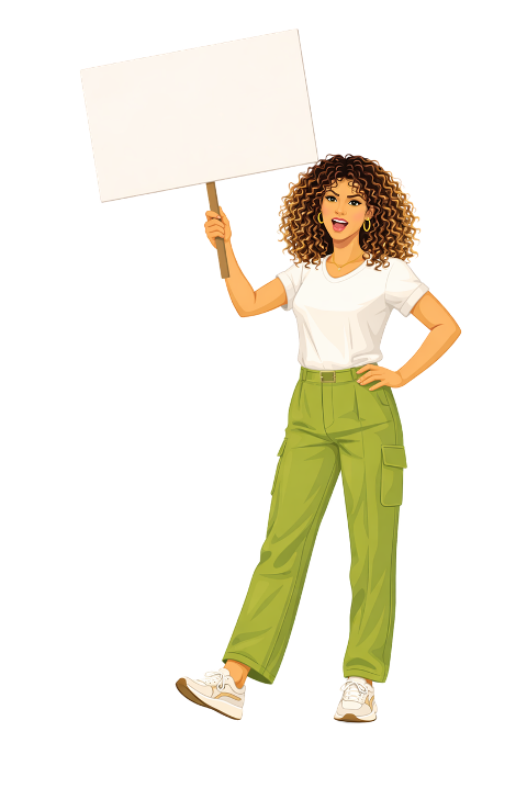 woman-female-character-holding-sign-10029380