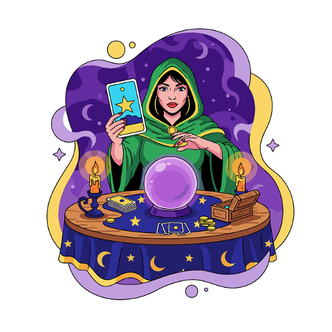 fortune-teller-illustration-10084738