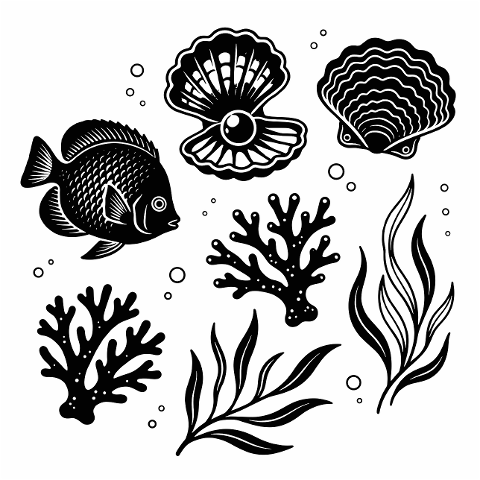 sea-life-coral-silhouette-10389769