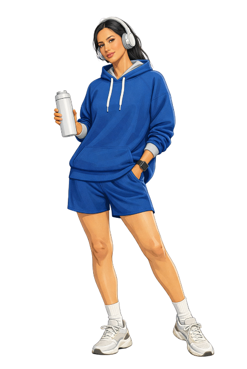 fitness-illustration-sporty-woman-10056282