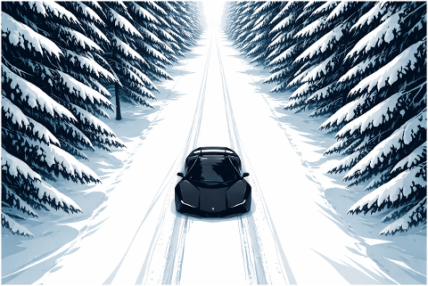 car-sports-car-winter-snow-forest-10188008