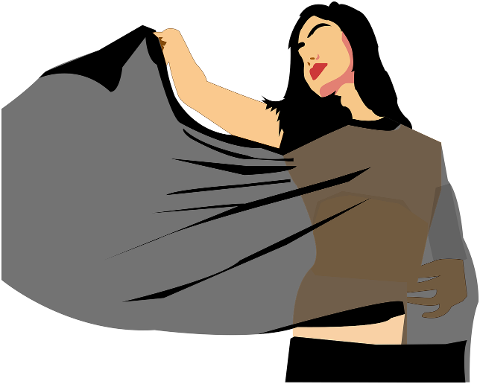 woman-cartoon-silhouette-saree-7329873