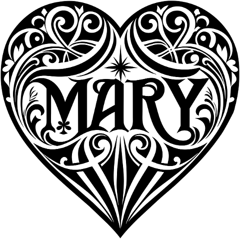 mary-heart-love-typography-8830878
