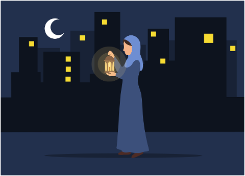 lantern-ramadan-muslim-hijab-night-10060394