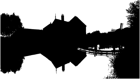 house-lake-silhouette-trees-7912321