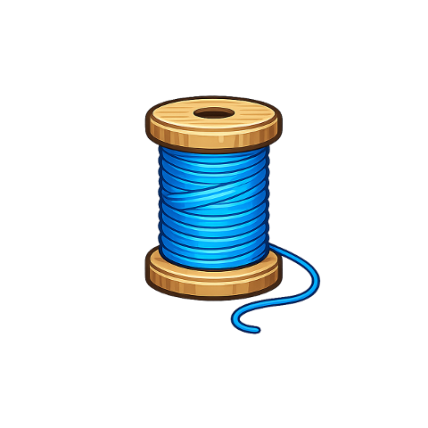 blue-cord-wooden-spool-10377434