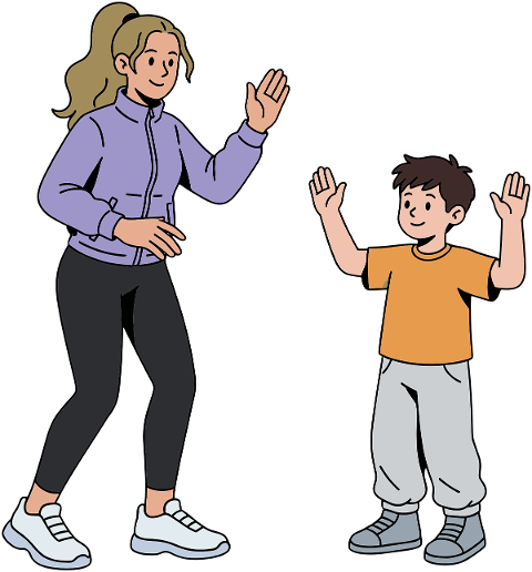 exercise-together-mother-and-son-10389555