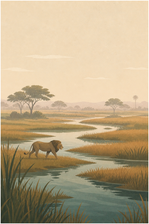 lion-african-savanna-wetlands-10265645