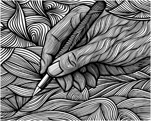 hand-write-pen-draw-line-art-8881974