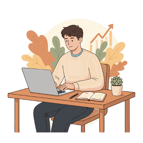 working-illustration-10066175