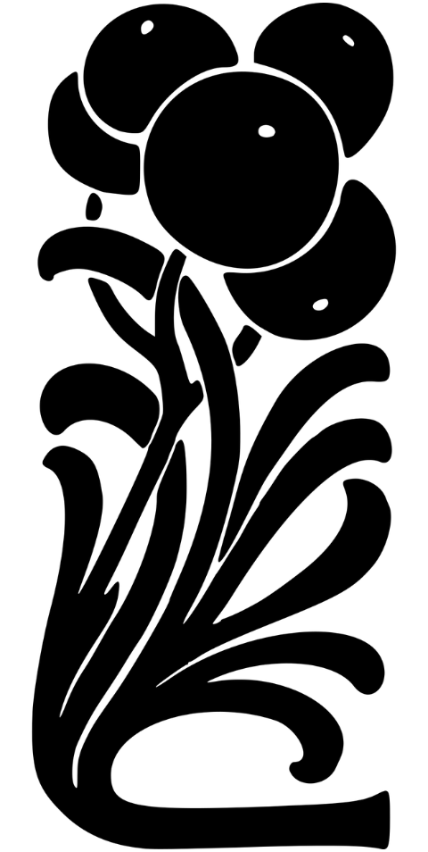 plant-flourish-art-nouveau-line-art-7460052