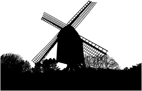 windmill-landscape-silhouette-7568806