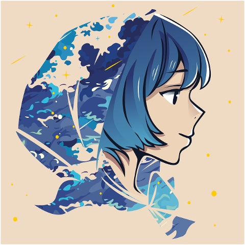 girl-anime-manga-cloud-blue-star-10137669